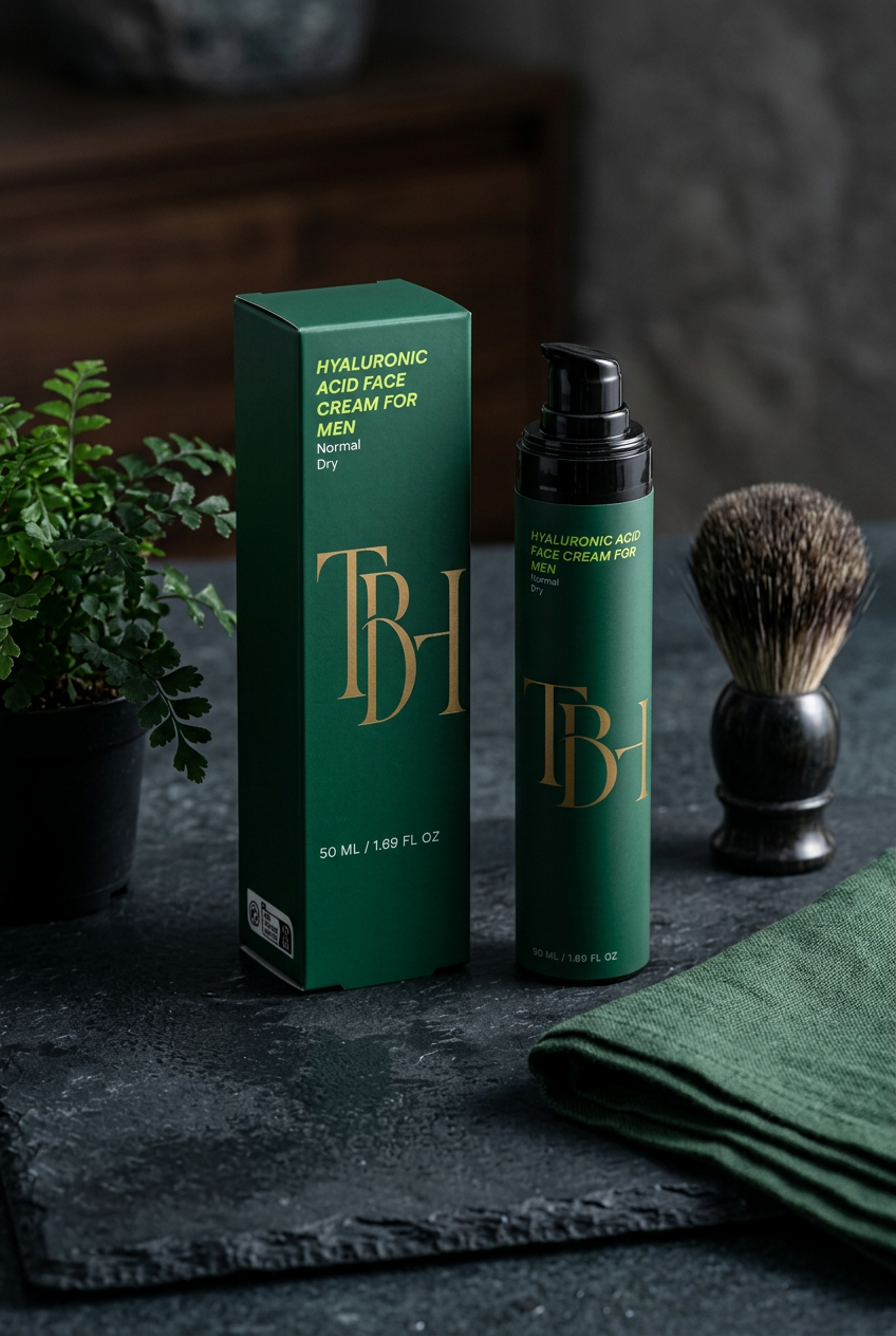 Hyaluronic Acid Face Cream for Men - Masculine Spa