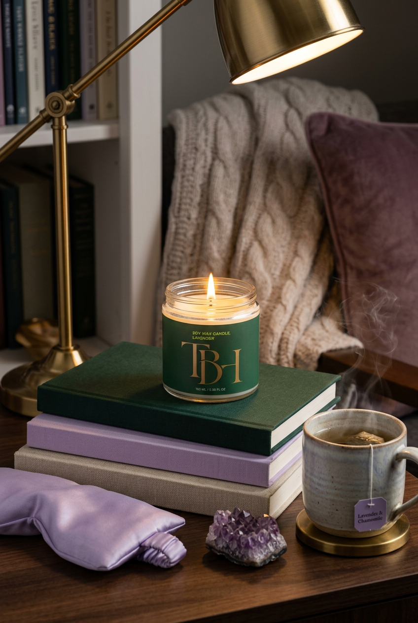 Lavender Candle - Reading Nook