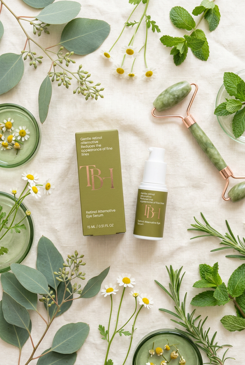 Retinol Alternative Eye Serum - Flat Lay