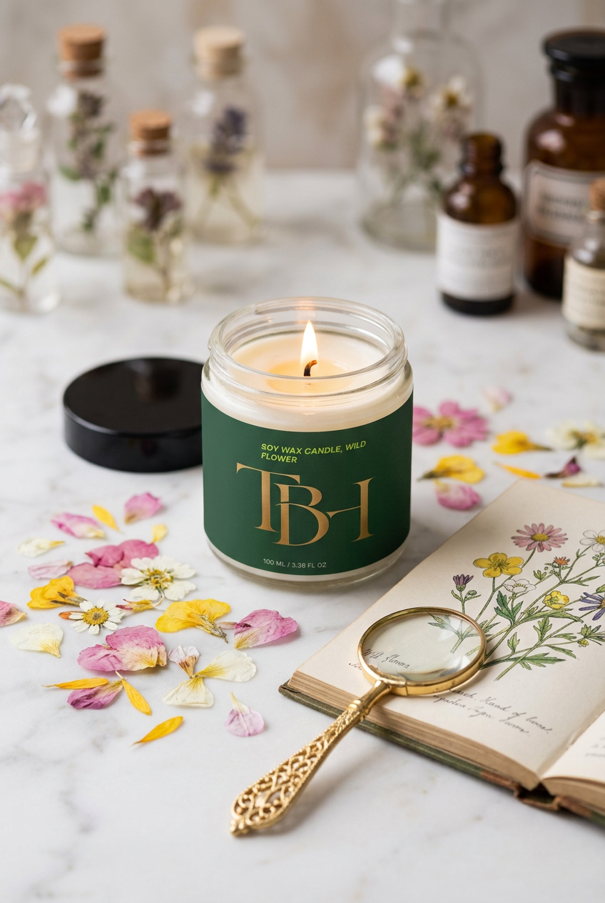 Wild Flower Candle - Botanical